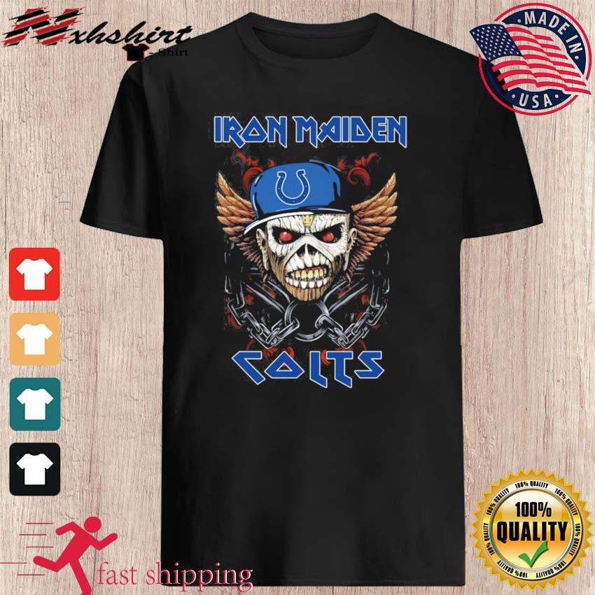 Official Iron Maiden Skull Indianapolis Colts Shirt, hoodie, sweater, long  sleeve and tank top