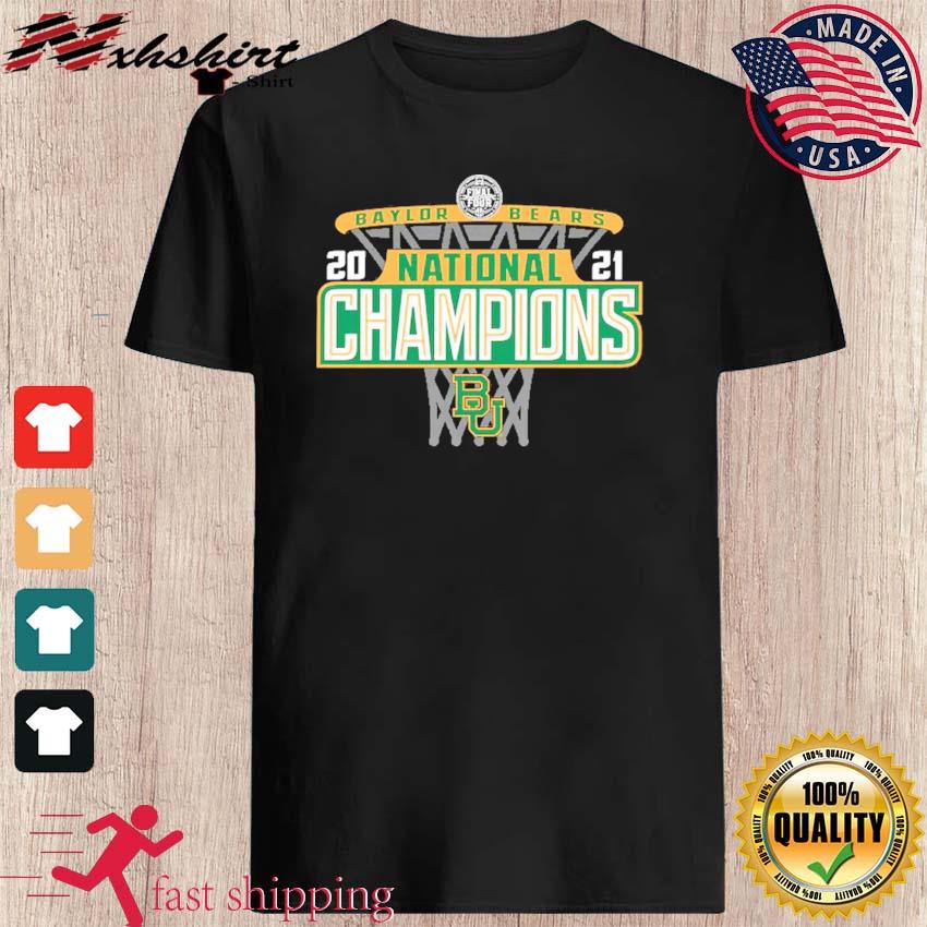 Baylor Bears 2021 NCAA Basketball National Champions Bracket T-Shirt (S) 