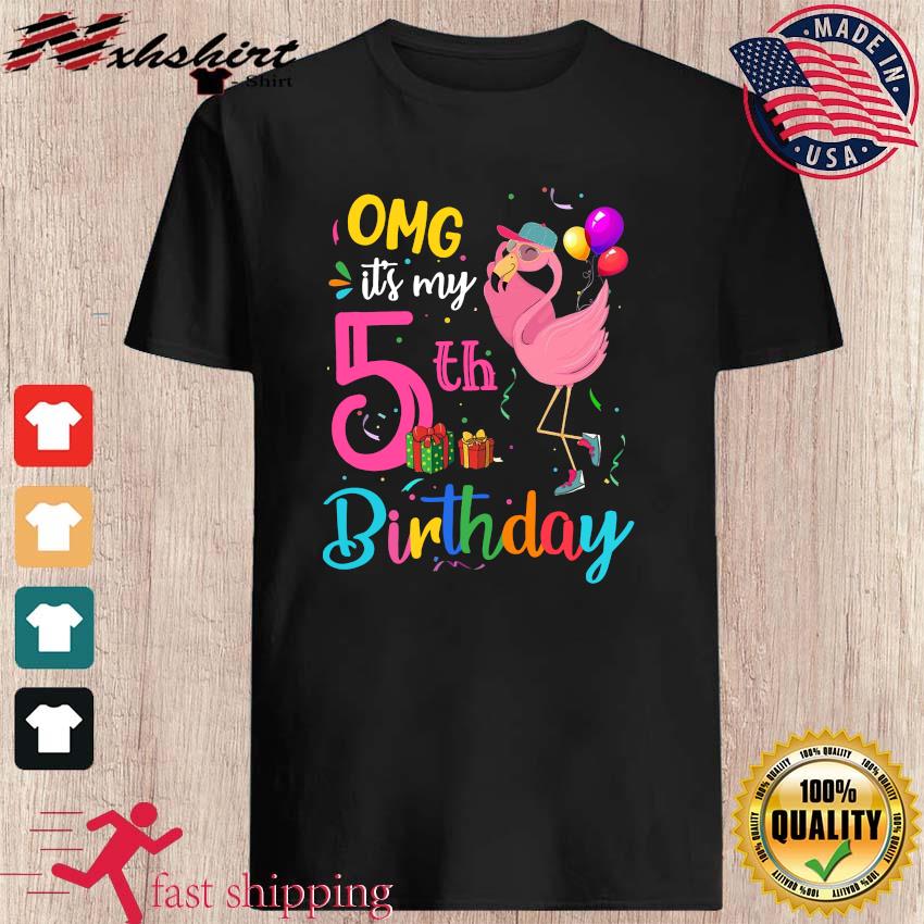 flamingo birthday shirt