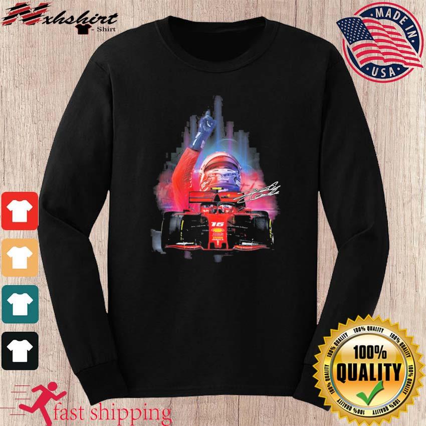 Official 16 Charles Leclerc F1 Scuderia Ferrari Shirt, hoodie, sweater,  long sleeve and tank top