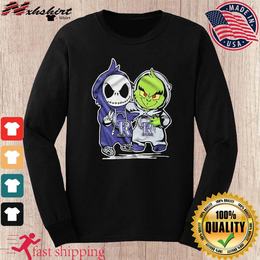 Chicago Cubs With Baby Jack Skellington And Baby Grinch Friends Shirt -  Limotees