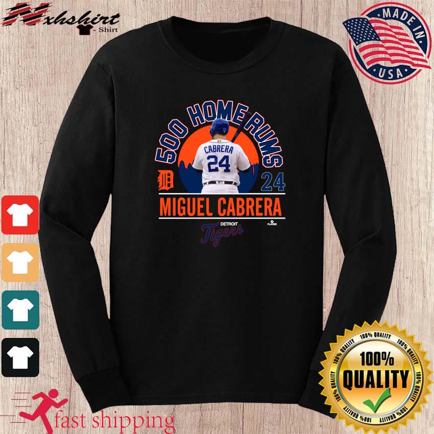 Miguel Cabrera Detroit Tigers 500 Home Runs Baseball T-Shirt