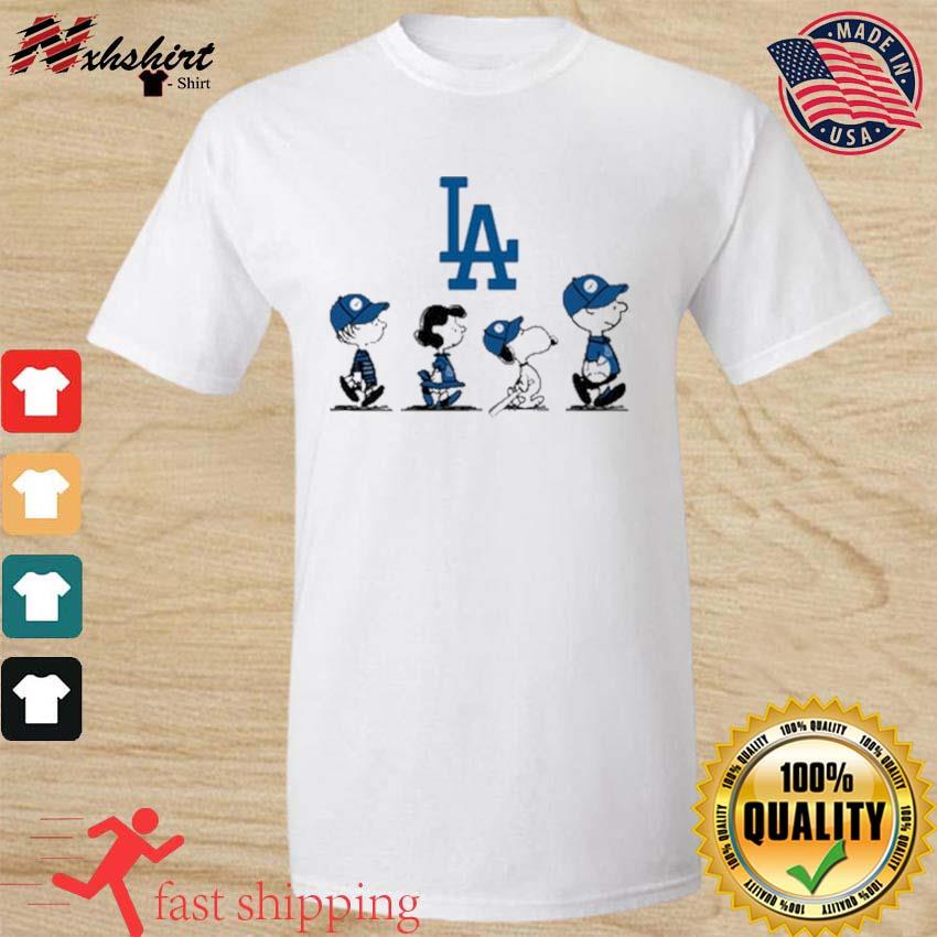 Baseball Los Angeles Dodgers The Peanut Character Charlie Brown And Snoopy  Walking Shirt, hoodie, sweater, long sleeve and tank top