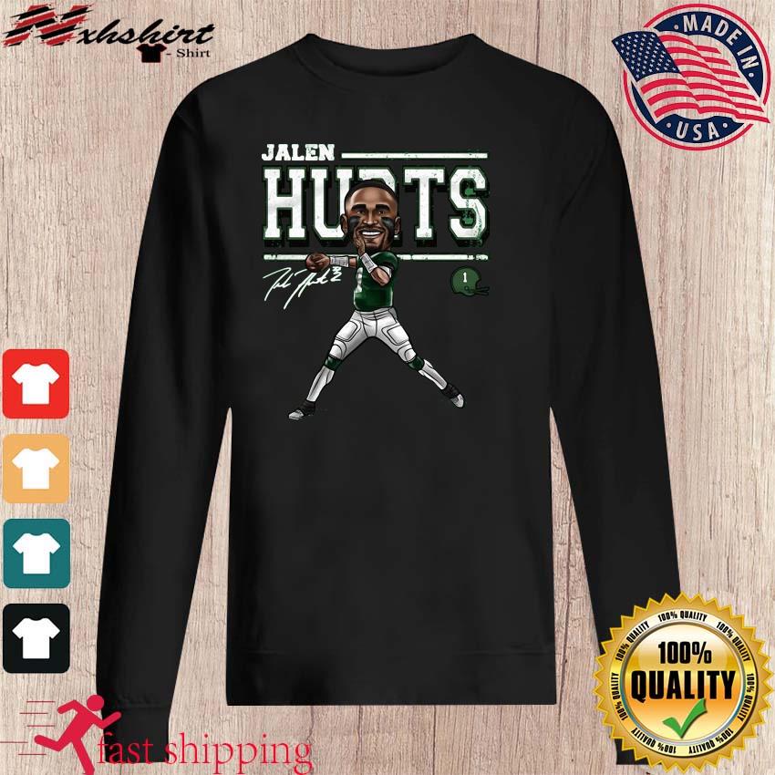 Philadelphia Eagles Jalen Hurts cartoon signature shirt, hoodie, sweater  and v-neck t-shirt