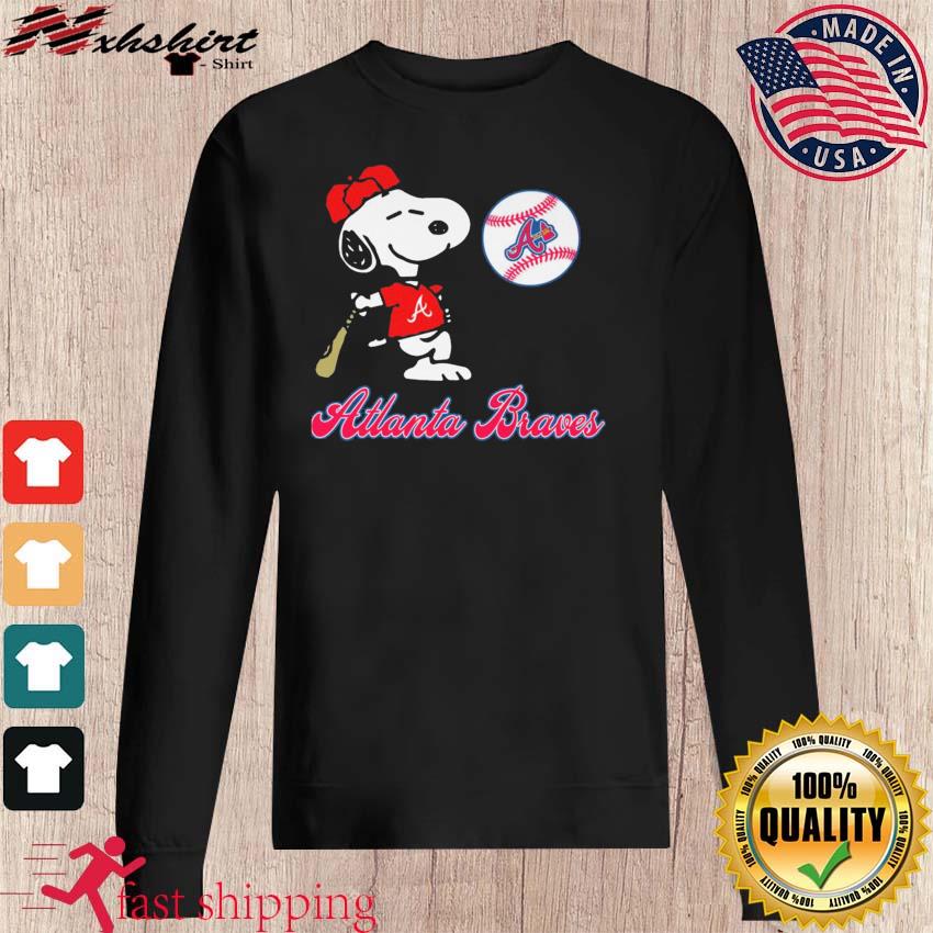 Snoopy Baseball Atlanta Braves shirt, hoodie, sweater, long sleeve and tank  top