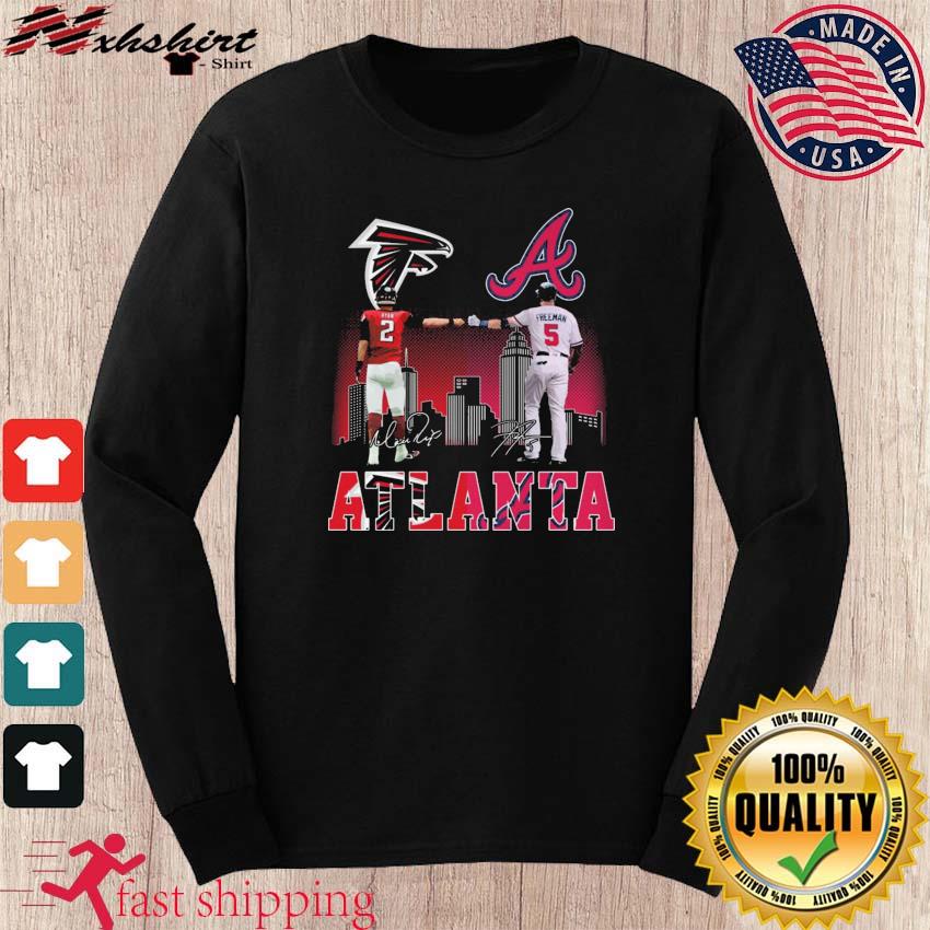 Matt Ryan Atlanta Falcons vs Atlanta Braves Freddie Freeman Atlanta City  Signatures Shirt, hoodie, sweater, long sleeve and tank top