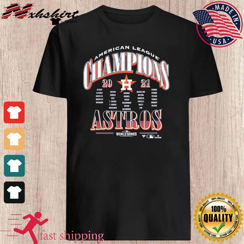 houston Astros World Series American League Champions 2021 shirt