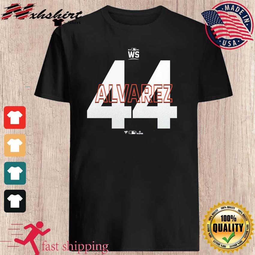 Yordan Alvarez Houston Astros Fanatics Branded 2021 World Series Bound  Closer Name & Number T-Shirt - Navy