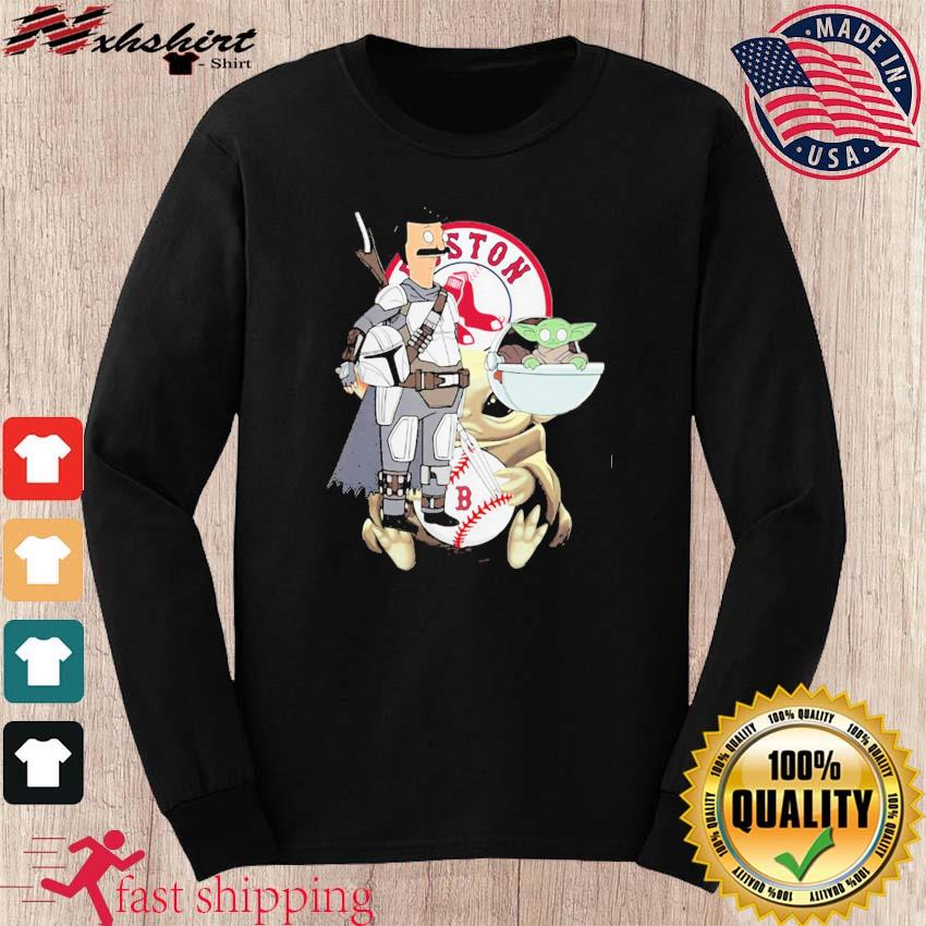 Star wars darth vader and baby yoda boston red sox shirt, hoodie, sweater,  long sleeve and tank top