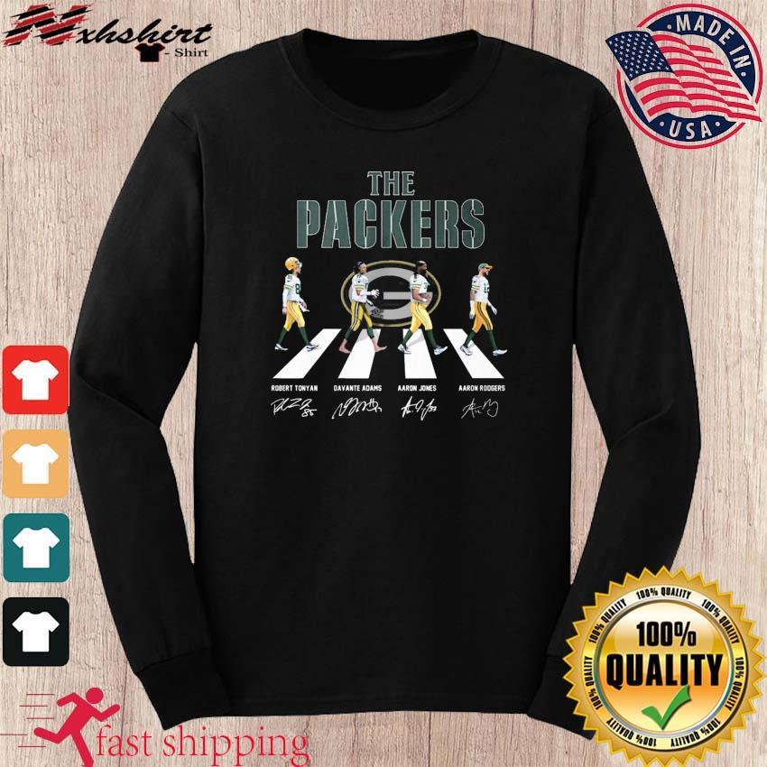 The Green Bay Packers Abbey Road signatures shirt football N.FL season tee