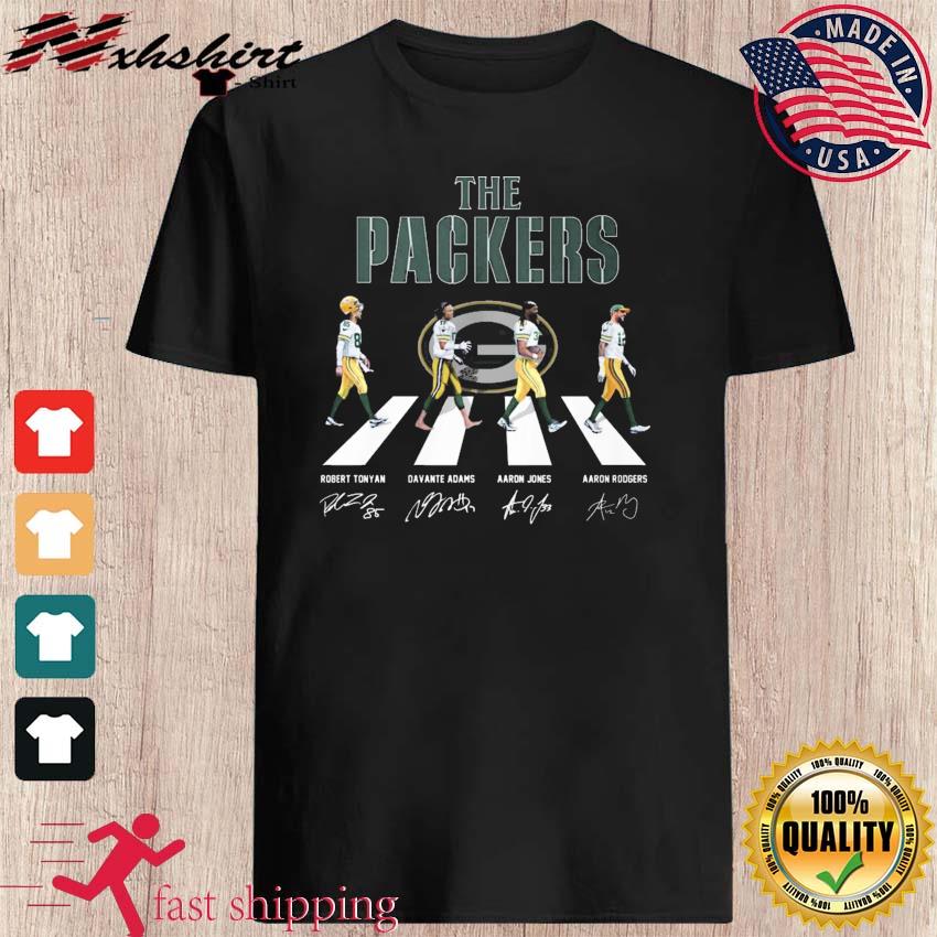 The Green Bay Packers Abbey Road signatures shirt football N.FL season tee