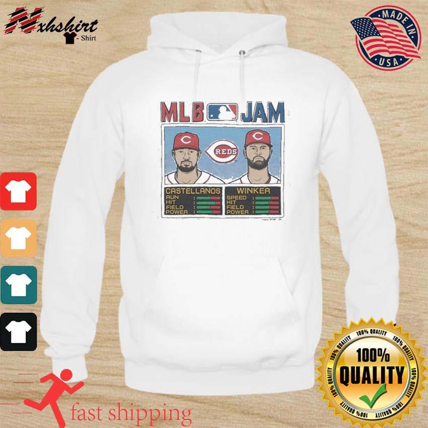 Retro Cincinnati Reds MLB Jam Reds Castellanos and Winker shirt, hoodie,  sweater, long sleeve and tank top