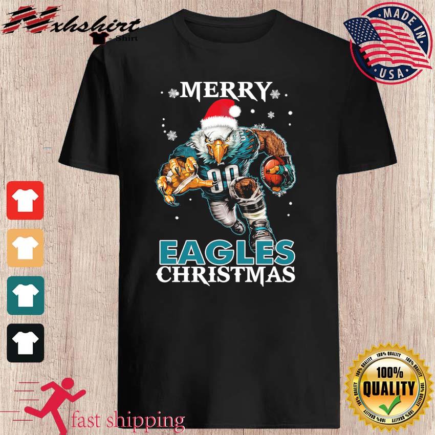 Philadelphia Eagles Santa Hat Merry Eagles Christmas Shirt, hoodie