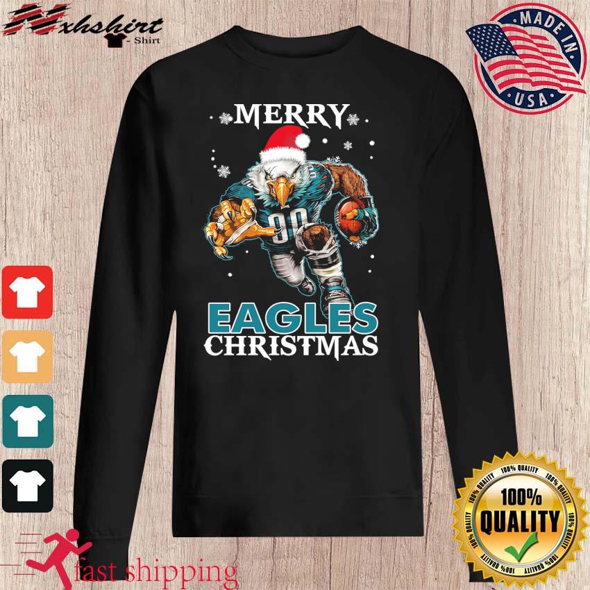 Philadelphia Eagles Santa Hat Merry Eagles Christmas Shirt, hoodie