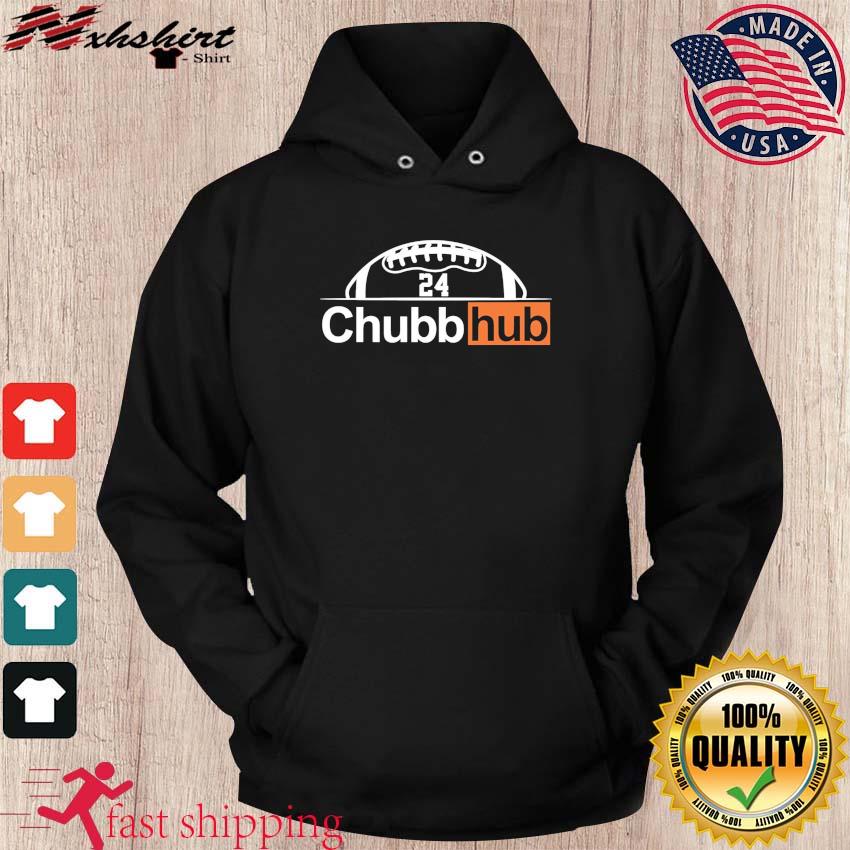 Smack Apparel Cleveland Football Fans. Chubb-Hub. Brown or Orange T-Shirt (Sm-5X)