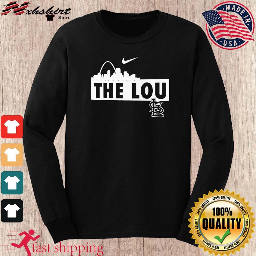 St. Louis Cardinals The Lou Nike Nickname Skyline T-Shirt, hoodie