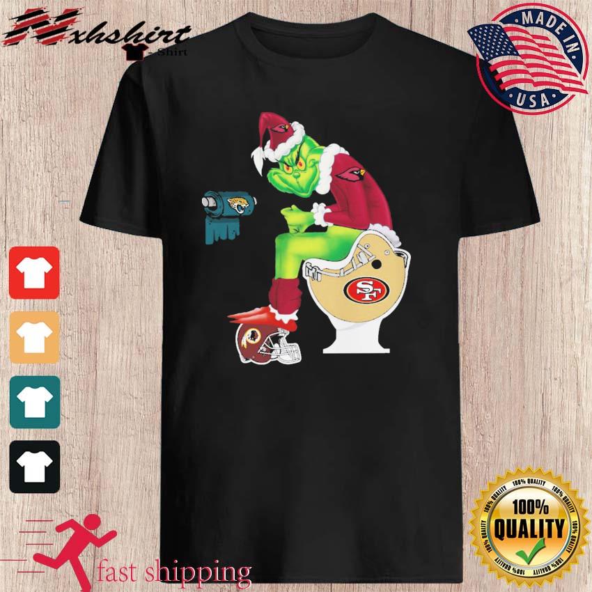 The Grinch Arizona Cardinals Shit On Toilet San Francisco 49ers And Other  Teams Christmas 2021 Sweatshirt, hoodie, sweater, long sleeve and tank top