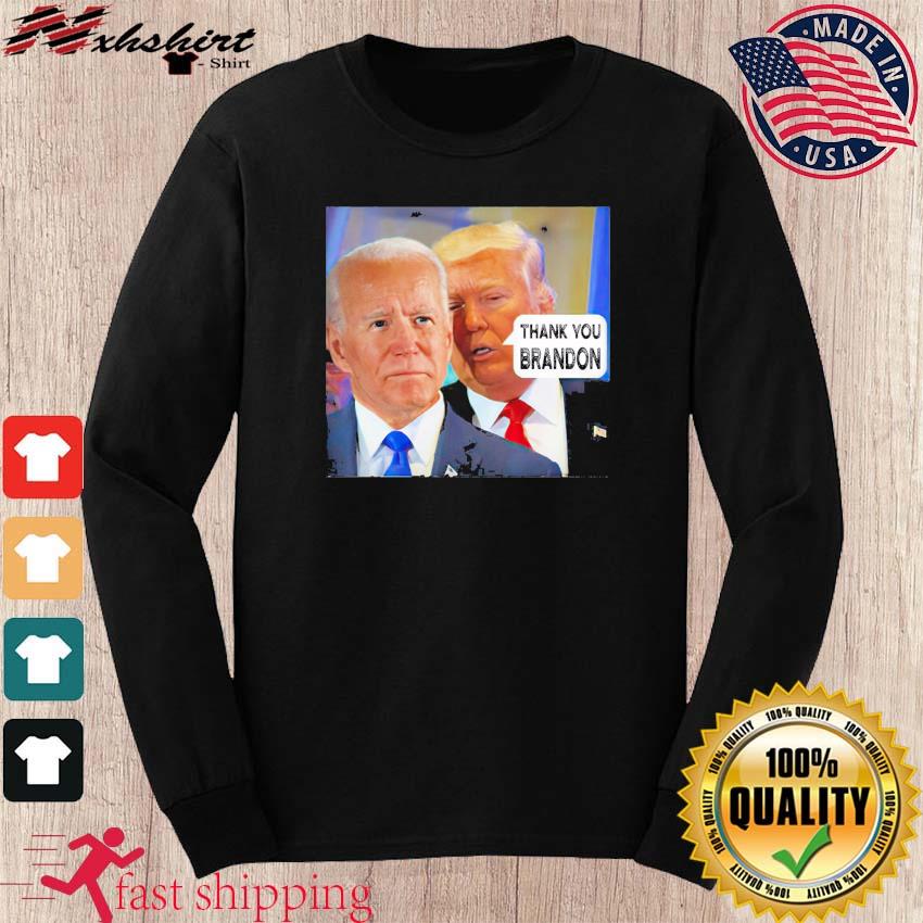 Trump write on Biden's forehead let's go Brandon shirt, hoodie, sweater and  v-neck t-shirt