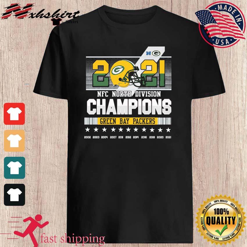 Green Bay Packers 2020 NFC North Division Champions t-shirt Size Medium