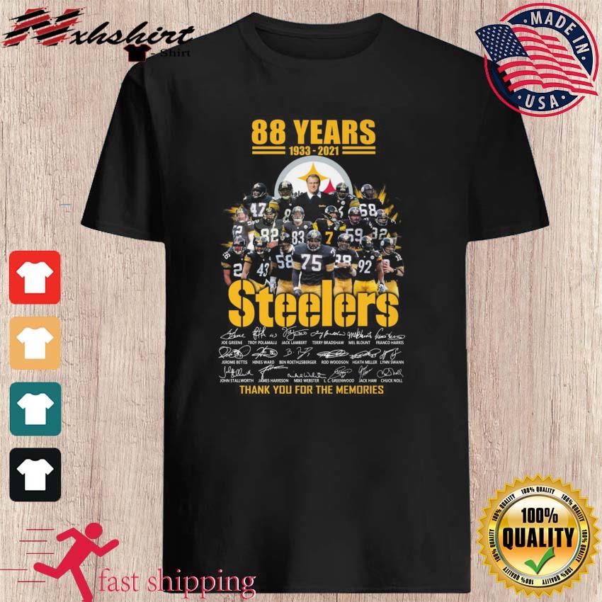 86 Years Of Steeler Thank You For The Memories Football Jersey Customized  Handmade T Shirt __