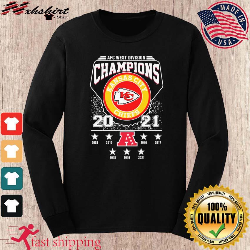 Kansas city chiefs 2021 afc west division champions shirt, hoodie, sweater,  long sleeve and tank top