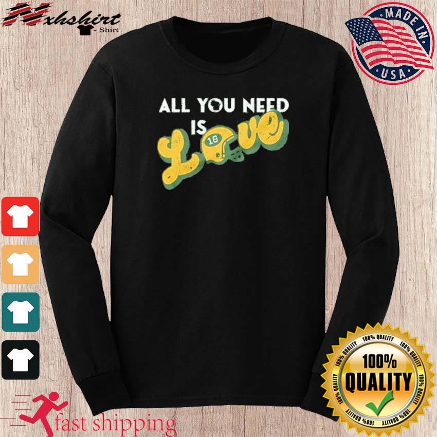 All You Need Is Holding Peace Love Green Bay Packers Christmas 2020 Shirt