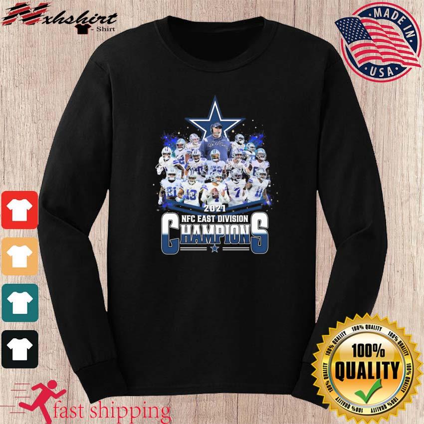 Dallas Cowboys NFC Division Champions 2021 Players Name signatures shirt,  hoodie, sweater, long sleeve and tank top