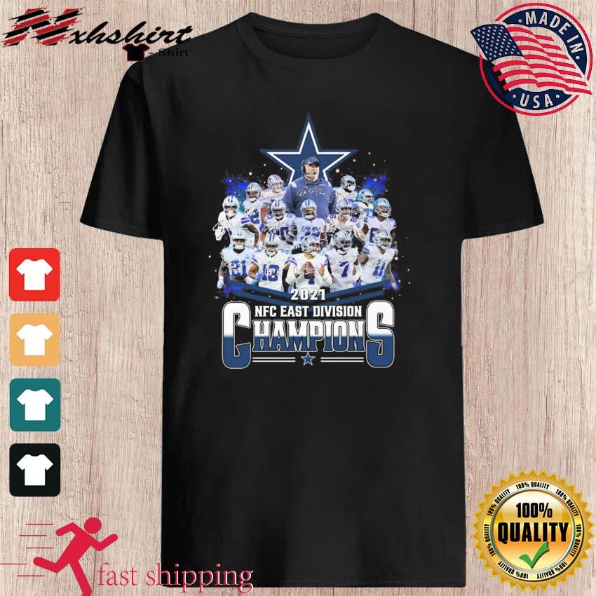 Dallas Cowboys NFC Division Champions 2021 Players Name signatures shirt,  hoodie, sweater, long sleeve and tank top