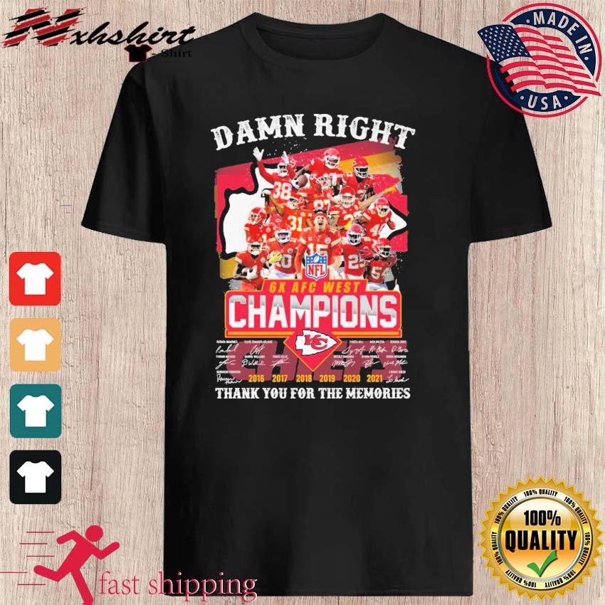 Kansas City Chiefs 6x AFC West Champions Shirt, hoodie, sweater