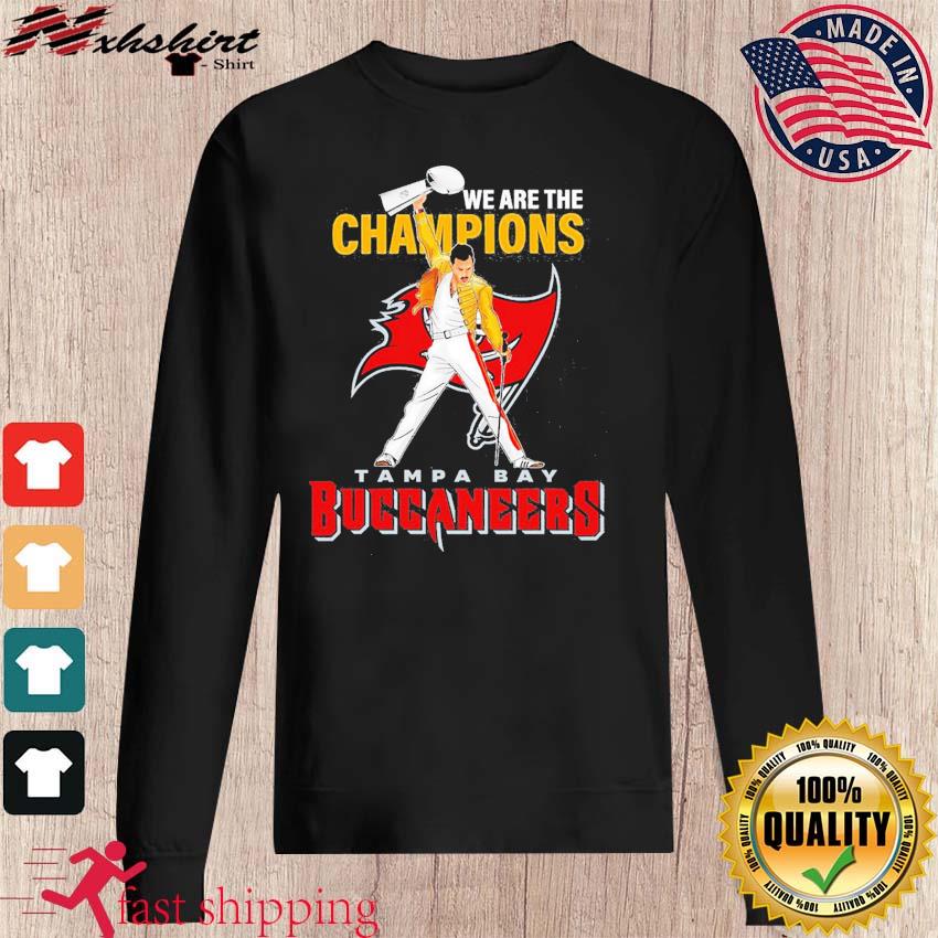 Freddie Mercury We Are The Champions Tampa Bay Buccaneers NFC Champions T- shirt, hoodie, sweater, long sleeve and tank top