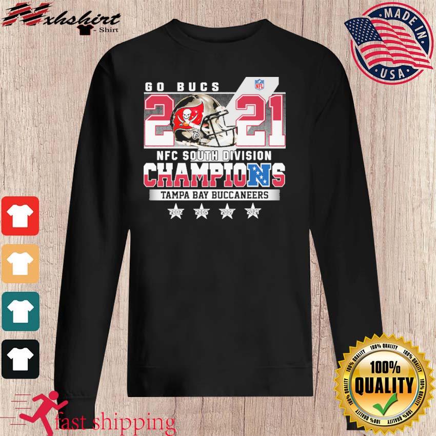 Tampa Bay Buccaneers 2021 NFC South Champions 4-Time Shirt, hoodie,  sweater, long sleeve and tank top