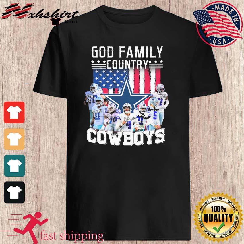 God Family Country Dallas Cowboys American Flag Shirt, hoodie, sweater,  long sleeve and tank top