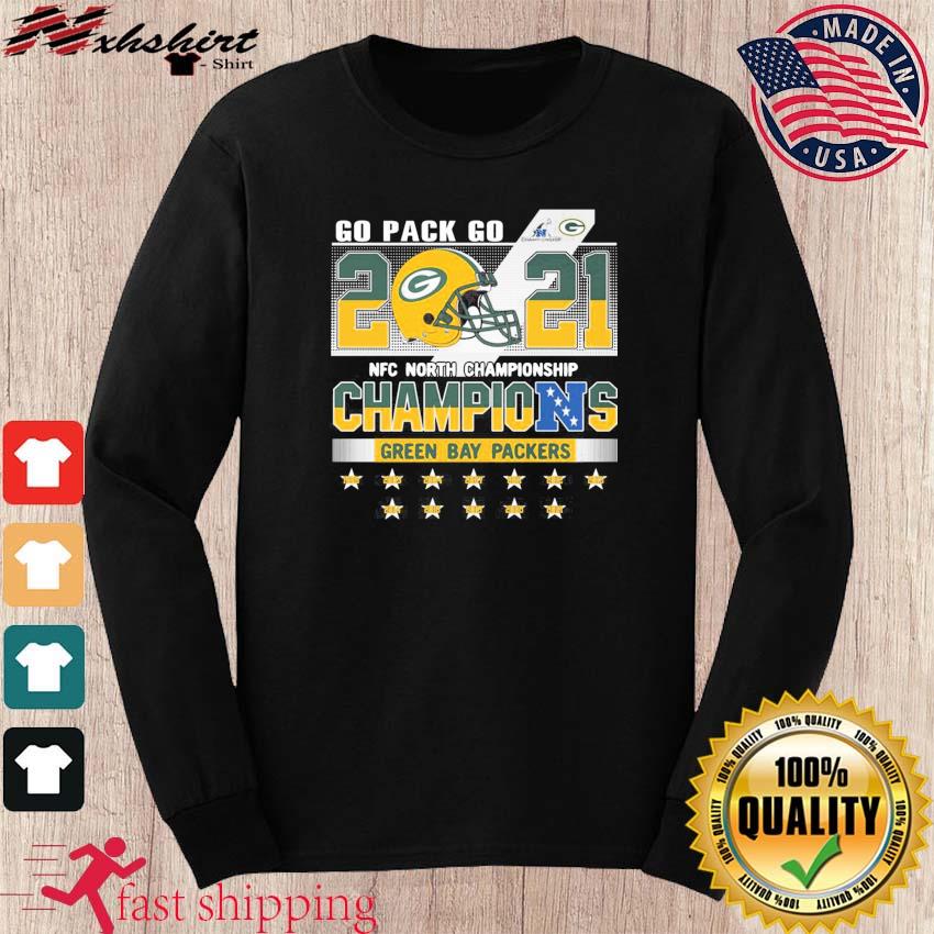 Green Bay Packers Go Pack Go 2021 NFC North Division Champions T-Shirt,  hoodie, sweater, long sleeve and tank top