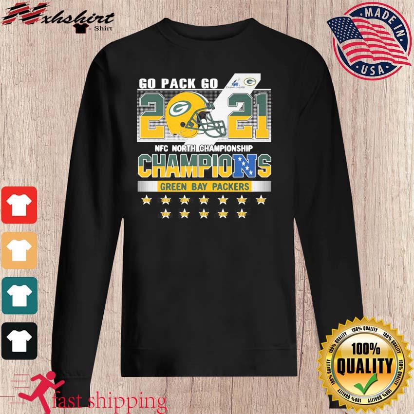 Green Bay Packers Go Pack Go 2021 NFC North Division Champions T-Shirt,  hoodie, sweater, long sleeve and tank top