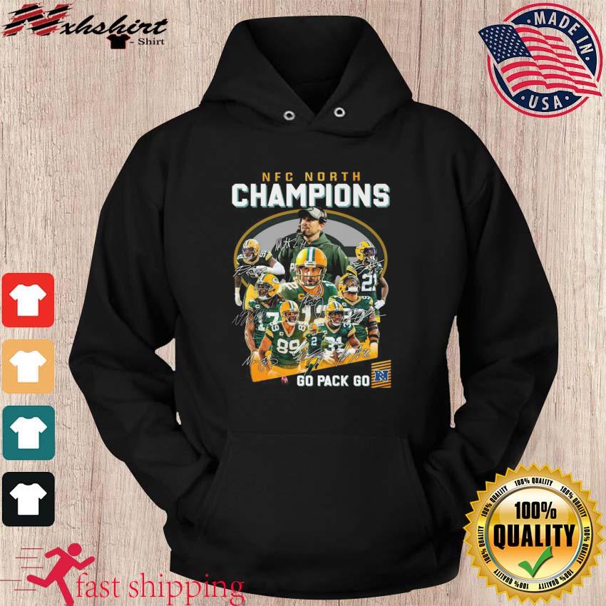 Team NFC North Champions Go Pack Go Signatures Shirt, Green Bay Packers -  Gift Packers in 2023