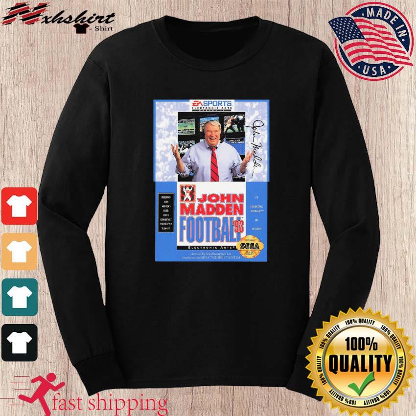 John Madden Football 92 Sega Genesis Cover Fan Shirt, hoodie, sweater, long  sleeve and tank top