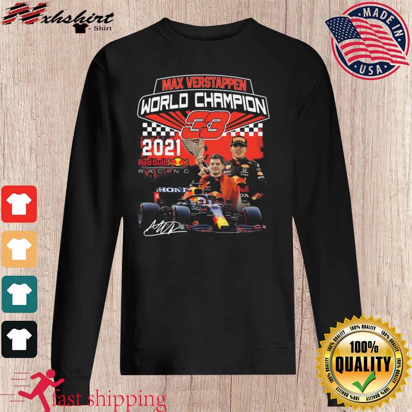 Red Bull Racing 2021 Max Verstappen World Champion T-Shirt, hoodie