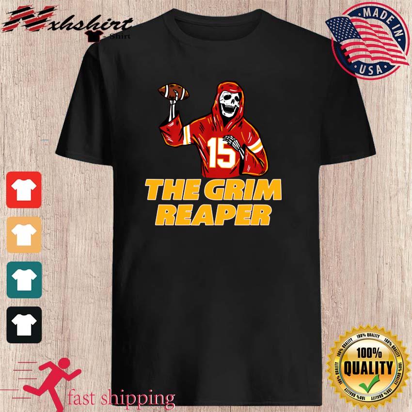 Kansas City Chiefs When Be The It Is Grim Reaper Number 15 - Patrick Mahomes  Premium T-Shirt - REVER LAVIE