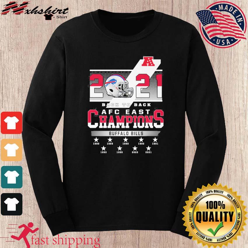 Buffalo Bills 2021 Back To Back AFC East Champions T-Shirt