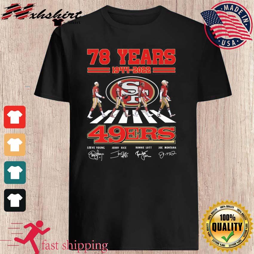 San Francisco 49ers Abbey Road 78 Years 1944-2022 Signatures