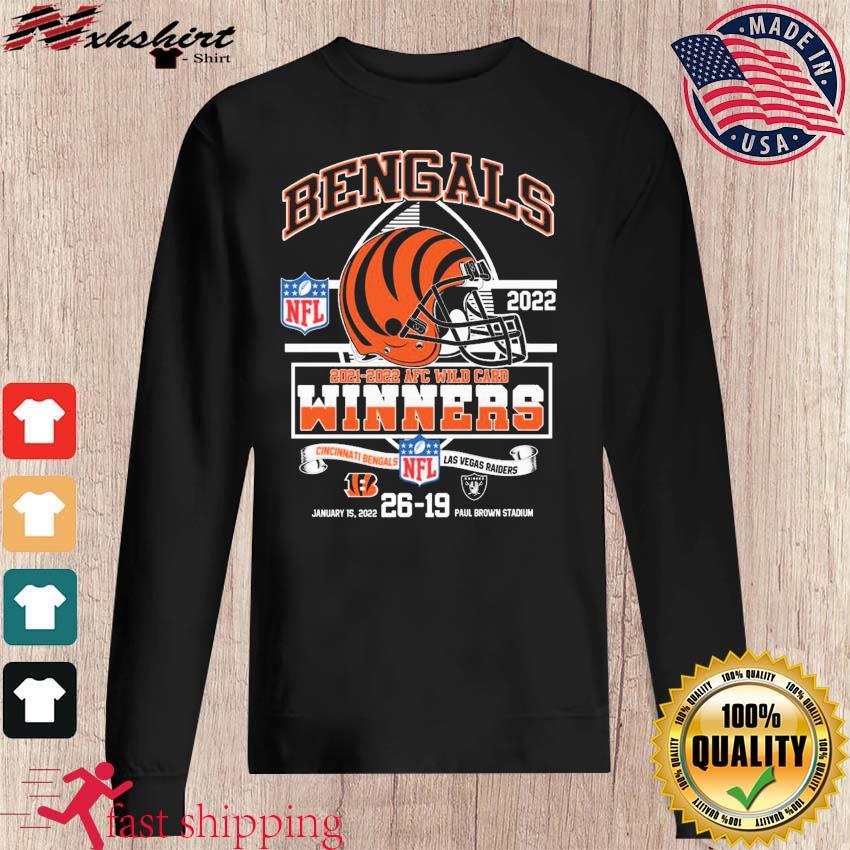 Cincinnati Bengals 2021 2022 AFC Super Wild Card Winners Shirt, hoodie,  sweater, long sleeve and tank top