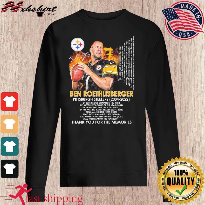 Ben Roethlisberger Pittsburgh Steelers thank you for the memories