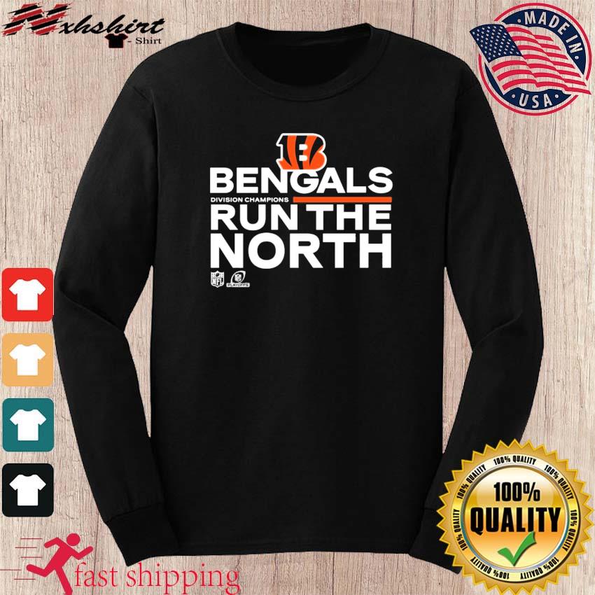 Cincinnati Bengals division Champions run the north shirt, hoodie, sweater,  long sleeve and tank top