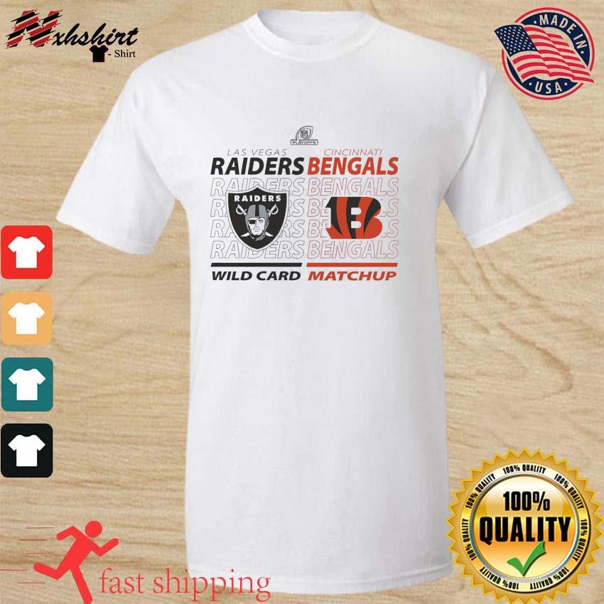 Cincinnati Bengals vs. Las Vegas Raiders 2021 NFL Wild Card Matchup T-Shirt,  hoodie, sweater, long sleeve and tank top