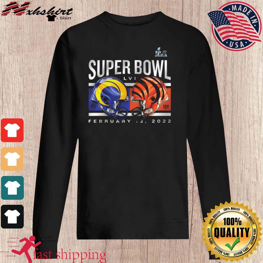 Premium cincinnati Bengals vs. Los Angeles Rams Super Bowl LVI Matchup Big  & Tall Dueling T-Shirt - Black, hoodie, sweater, long sleeve and tank top