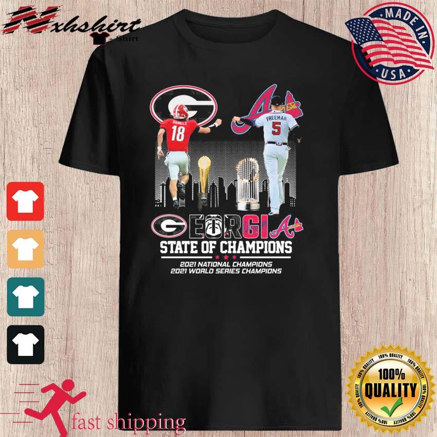 State of Champions 2021 Georgia And Braves T-Shirt, hoodie, sweater, long  sleeve and tank top