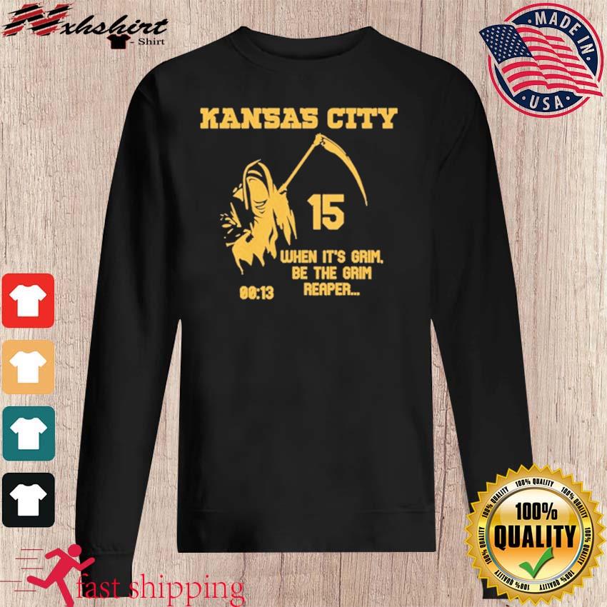 Kansas City Chiefs Patrick Mahomes grim reaper T-shirt now on sale