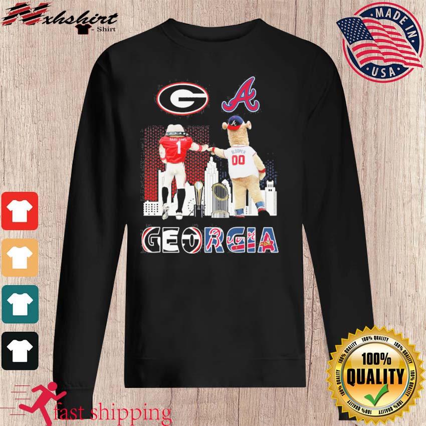 Hairy Dawg vs Blooper Georgia Bulldogs and Atlanta Braves Georgia shirt,  hoodie, sweater, long sleeve and tank top