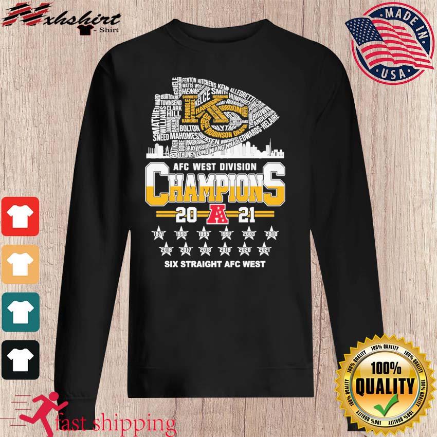 Kansas City Chiefs 2022 Afc West Division Champions Matchup Skyline Shirt  Hoodie - Limotees