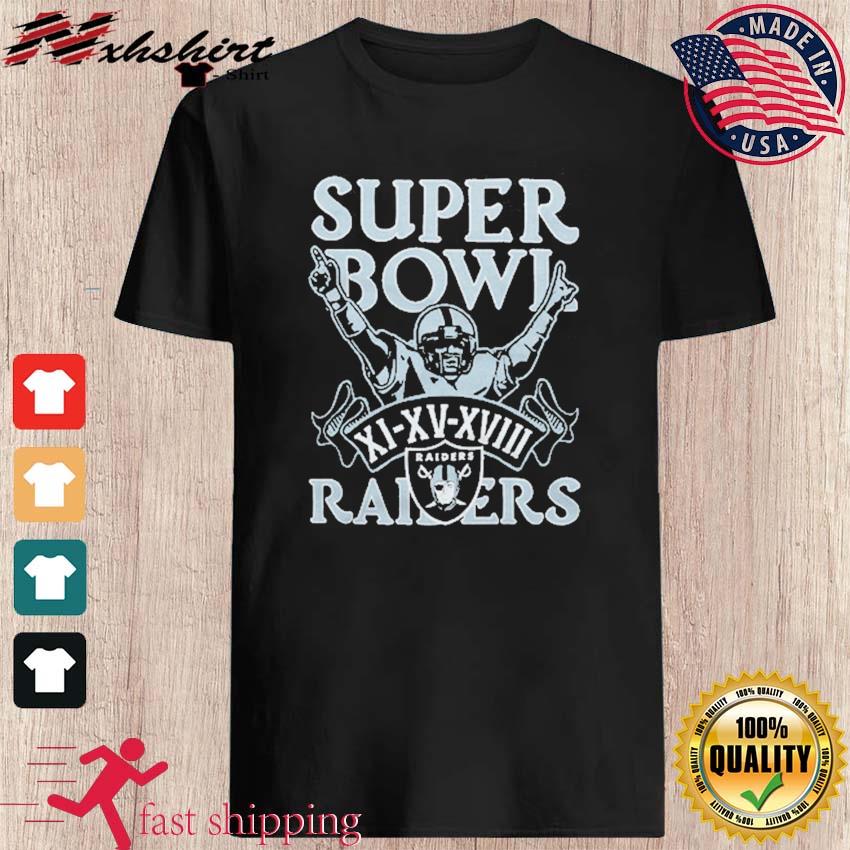 Las Vegas Raiders 3 Time Super Bowl Champions Shirt, hoodie, sweater, long  sleeve and tank top